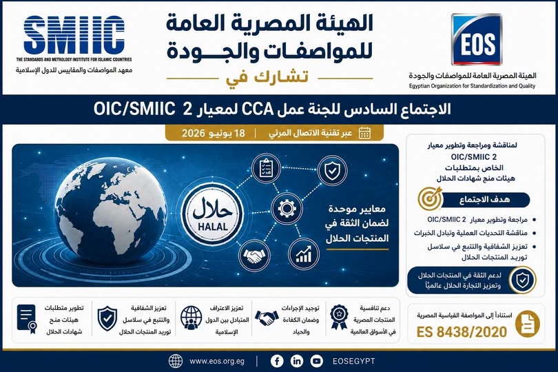 #المواصفات_والجودة تشارك في الاجتماع السادس للجنة عمل CCA لمراجعة وتطوير معيار هيئات منح #شهادات_الحلال OIC/SMIIC 2