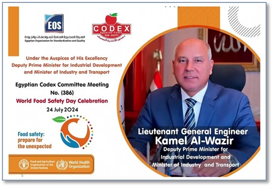 Egyptian Codex Alimentarius Committee No. (386) - Celebrating World Food Safety Day (2024)